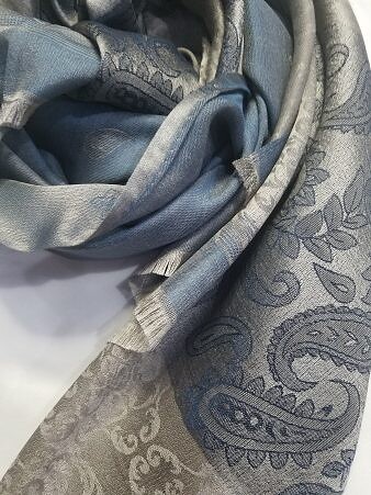 Printed Silk Multicolor - Dark Grey